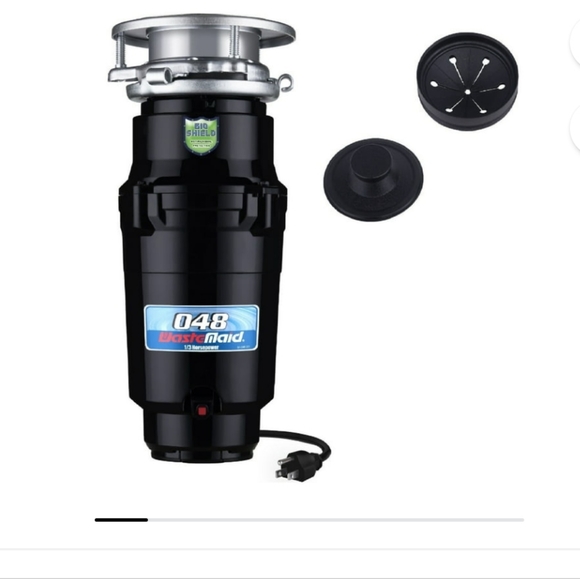Waste Maid 1/3 HP Garbage Disposal, Includes Attached Power Cord 10-US-WM-048-3B - Picture 1 of 5